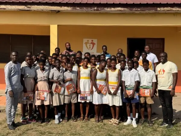BECE candidates participating in a TheresaNaomi Foundation Life and Exams programme